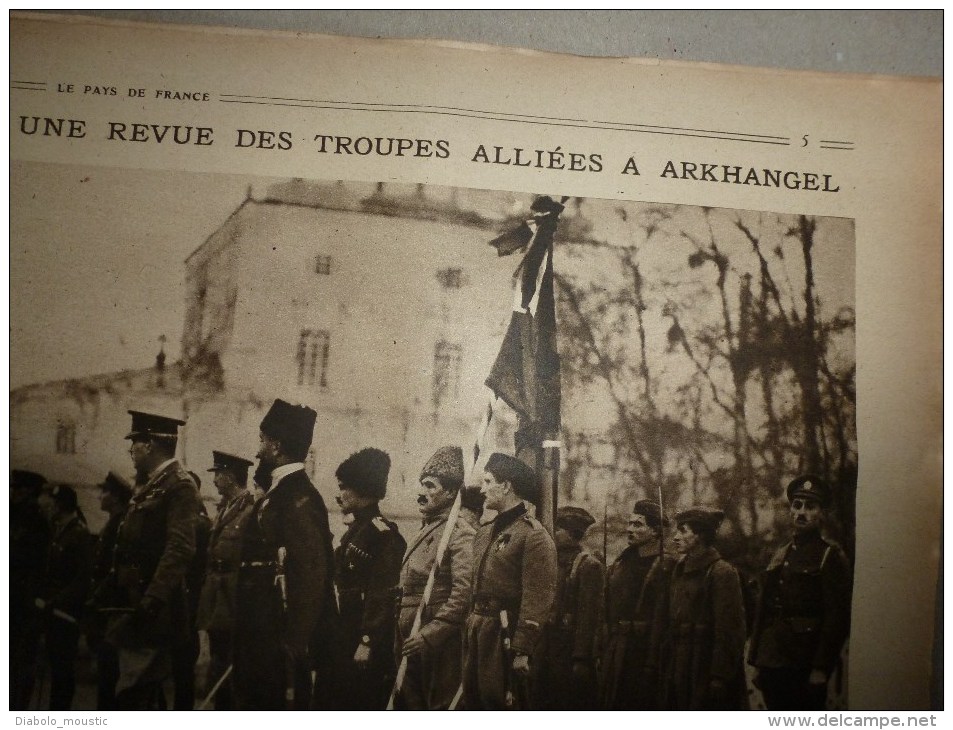 1918 LPDF: Fanions LPDF;Arkhangel;Union ALSACE-LORRAINE;Les Q-BOATS; Yanks; Y.M.C.A; Diverses Recettes Et Informations - French