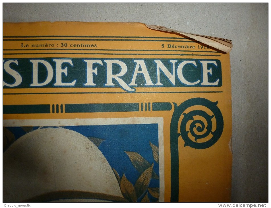 1918 LPDF: La Sarre;Fanions LPDF;Tous Nos Alliés à Strasbourg; VIVE LA BELGIQUE;Le "Queen-Elisabeth"; Les Echos (infos) - Français