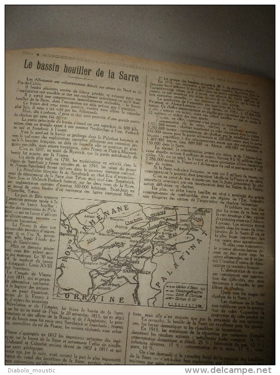 1918 LPDF: La Sarre;Fanions LPDF;Tous Nos Alliés à Strasbourg; VIVE LA BELGIQUE;Le "Queen-Elisabeth"; Les Echos (infos) - French