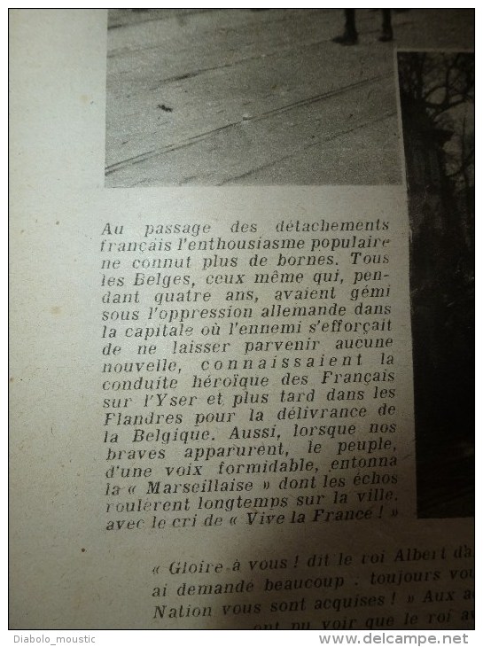 1918 LPDF: La Sarre;Fanions LPDF;Tous nos alliés à Strasbourg; VIVE LA BELGIQUE;Le "Queen-Elisabeth"; Les Echos (infos)