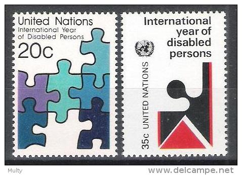 Verenigde Naties  Y/T 335 / 336 (**) - Used Stamps
