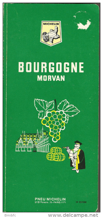 Guide Du Pneu Michelin  BOURGOGNE-MORVAN 1968 - Michelin (guide)