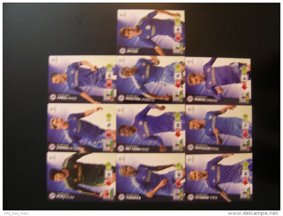 FOOT CARD PANINI ADRENALYN XL UEFA CHAMPIONS LEAGUE 2012-13 - CHELSEA FC - 9 CARTES NEUVES - VOIR LISTE - Trading Cards