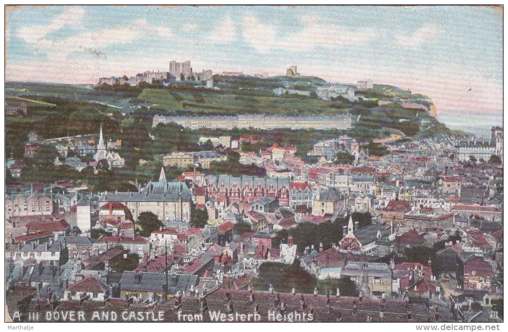 A III Dover And Castle From Western Heights. - Dover