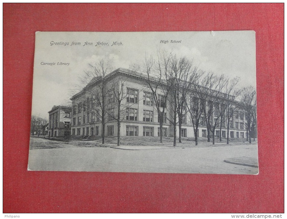 Michigan> Ann Arbor  Carnegie Library- High School  Ref 1501 - Ann Arbor