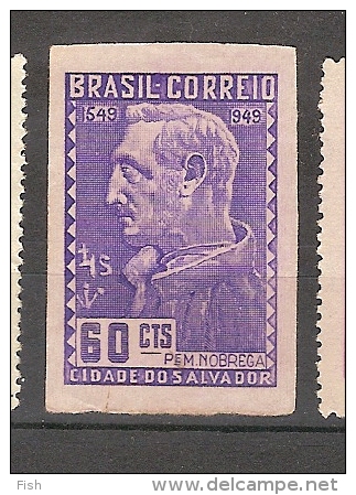 Brazil * & 4º Cent. Da Cidade  De Salvador, Padre Nobrega 1949  (477) - Nuevos