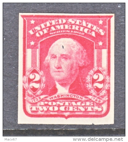 U.S.  320  Type  I   Fault  Pinhole  On  Forehead   ** - Unused Stamps