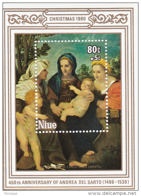 Niue 1980 Christmas Charity 80c  Souvenir Sheet MNH - Niue