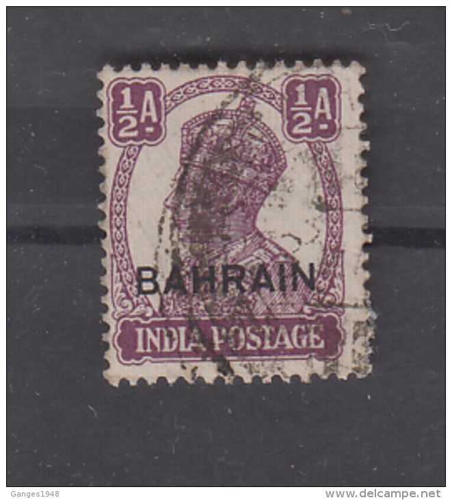 Bahrain  KG VI 1/2 A Used   #  83729  Inde Indien - Bahreïn (...-1965)