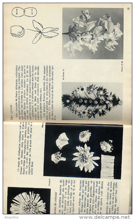 FLEURS ET BOUQUETS EN PAPIER 1969 - Motivservietten (Papier)