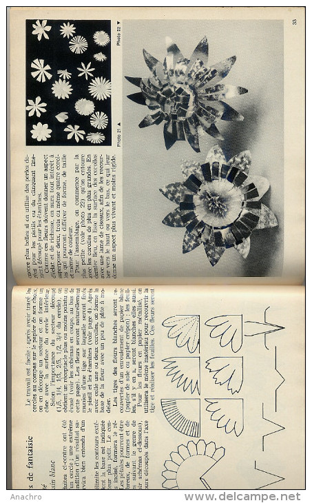 FLEURS ET BOUQUETS EN PAPIER 1969 - Motivservietten (Papier)