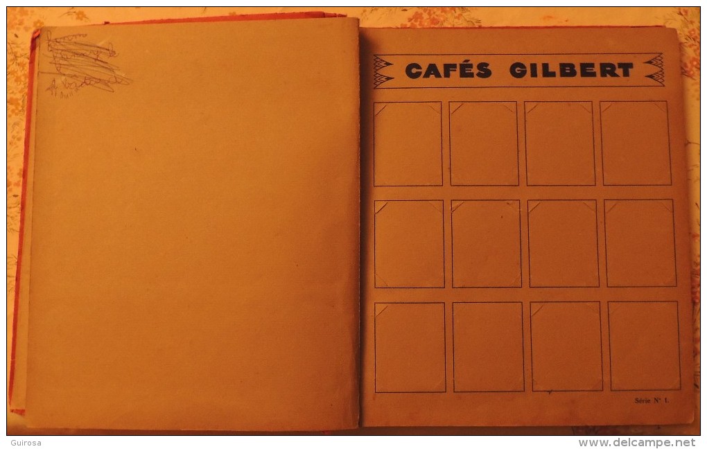 Album Des Cafés Gilbert Vide En Mauvais état - Sammelbilderalben & Katalogue
