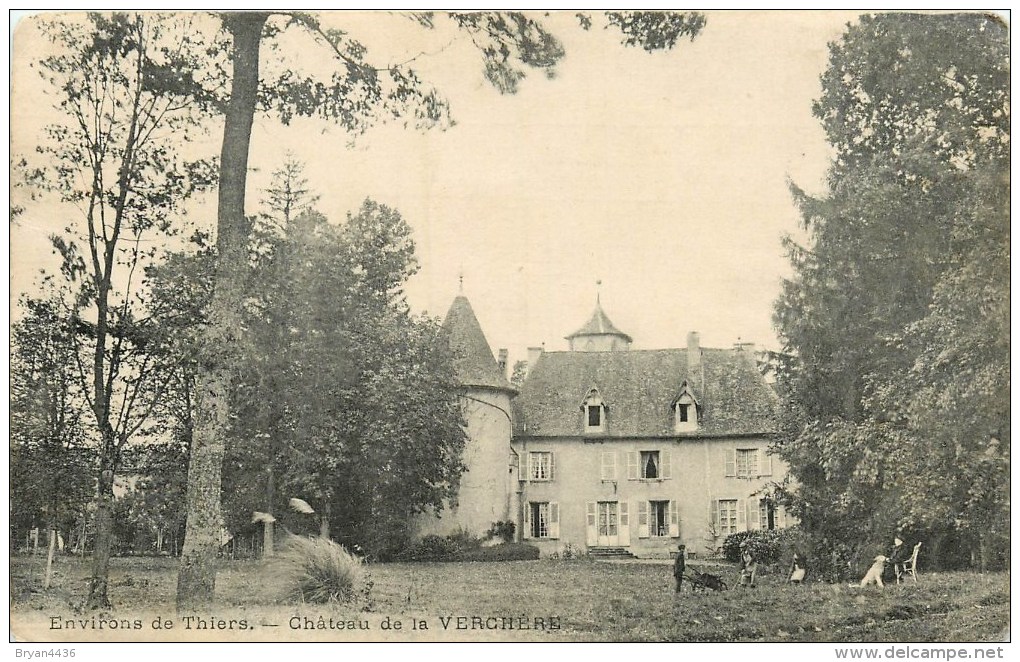 63 - Château De Verchère  - Environs De Thiers  - Cpa En Bon état. - Thiers