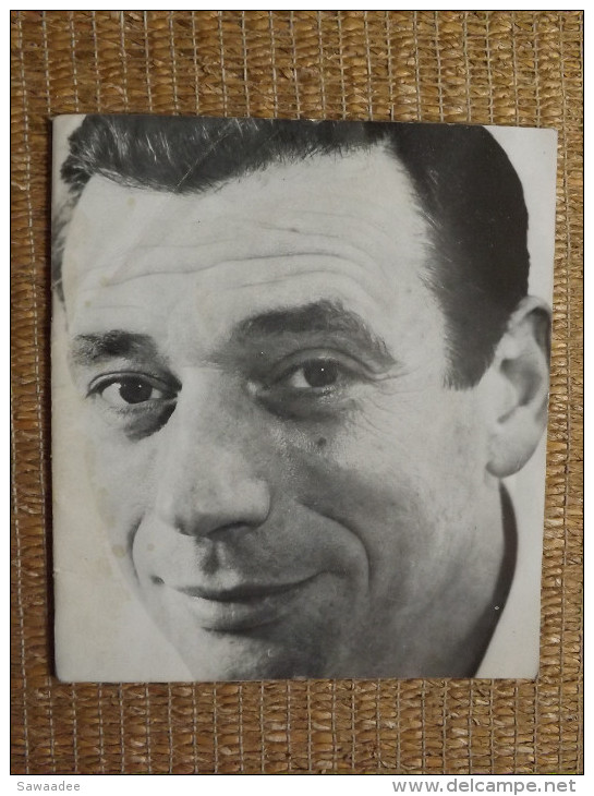 PROGRAMME - RECITAL - YVES MONTAND - 1958 - JACQUES CANETTI - JACQUES PREVERT - PUBLICITES - PHOTOGRAPHIES - 14 PAGES - Objets Dérivés