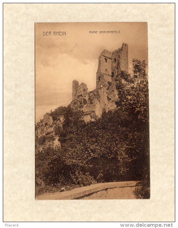 48717    Germania, Der  Rhein,  Ruine Drachenfels,  NV - Drachenfels