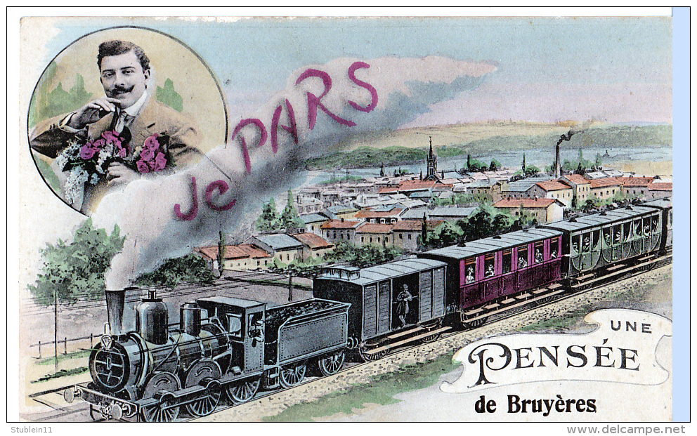 Bruyères (Vosges) "Je Pars, Une Pensée De..." - Autres & Non Classés