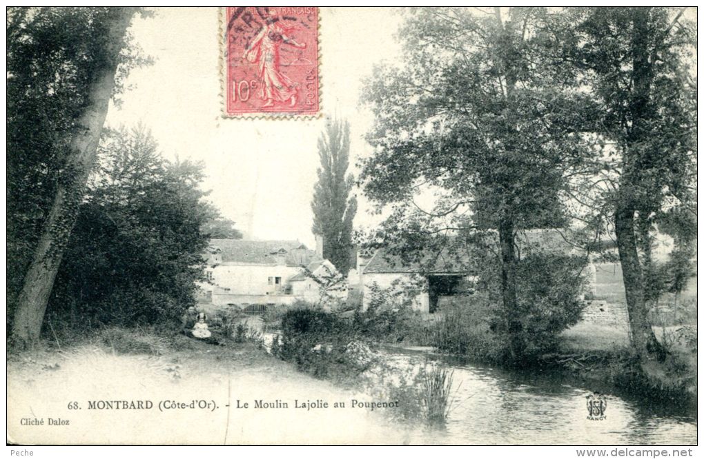 N°39088 -cpa Montbard -le Moulin Lajolie Au Poupenot- - Moulins à Eau