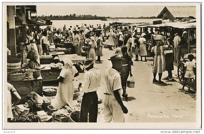 Paramaribo  Real Photo Markt Market  P. Used Suriname - Suriname