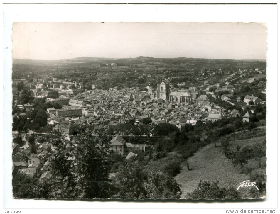 CP - VILLEFRANCHE DE ROUERGUE (12) VUE PLONGEANTE - Villefranche De Rouergue