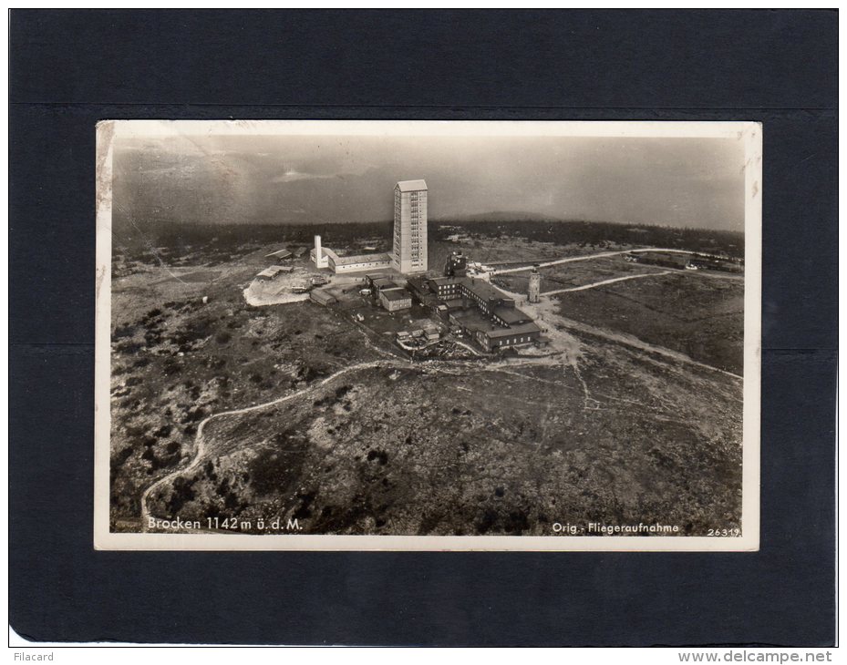 48734    Germania,  Brocken 1142 M. U. D. M.,  Orig - Fliegeraufnahme,  VG  1939 - Altri & Non Classificati