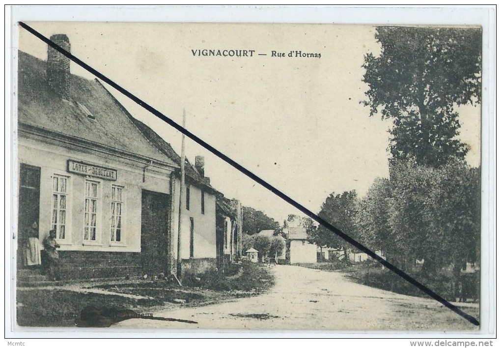 CPA - Vignacourt - Rue D'Hornas - Vignacourt