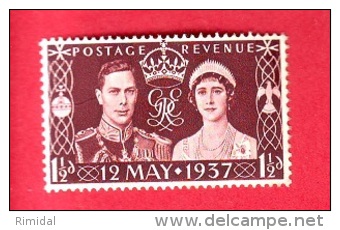 Great Britain, 1v. MNH/**, George VI -  Coronation, 1937 - Unused Stamps
