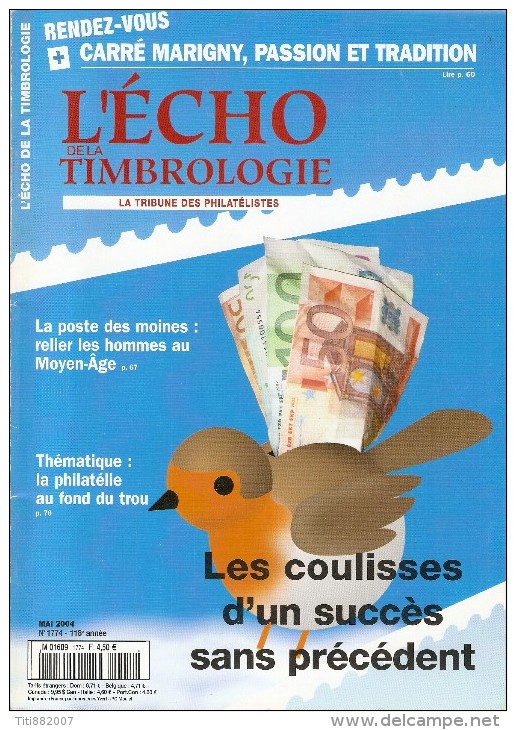 L' Echo De La Timbrologie   -   N° 1774  -   Mai  2004 - French (from 1941)