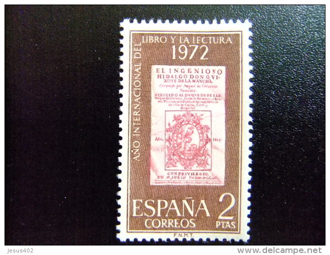 España Spain Espagne 1972 - Año Del Libro  - JOURNÉE DU LIVRE   - Edifil Nº 2076 ** Yvert Nº 1730 ** MNH - Neufs