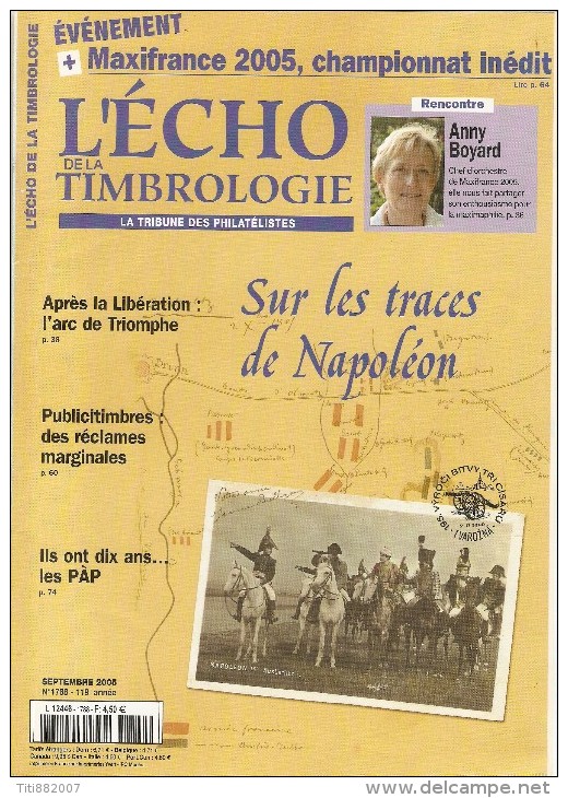 L' Echo De La Timbrologie   -   N° 1788  -   Septembre   2005 - French (from 1941)