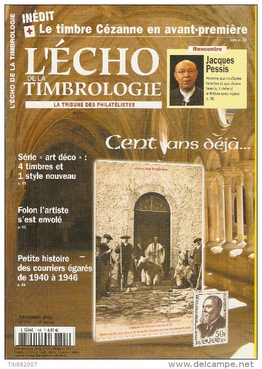 L´ Echo De La Timbrologie   -   N° 1791  -   Décembre  2005 - French (from 1941)