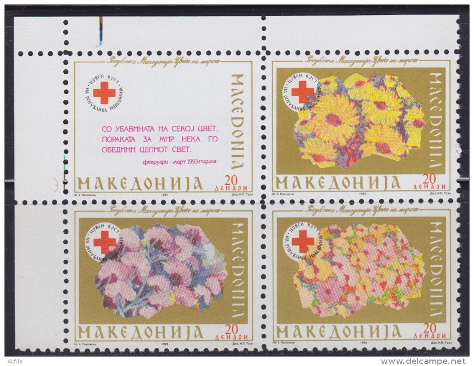 2796. Macedonia, 1993, Red Cross, MNH (**) - Macédoine Du Nord