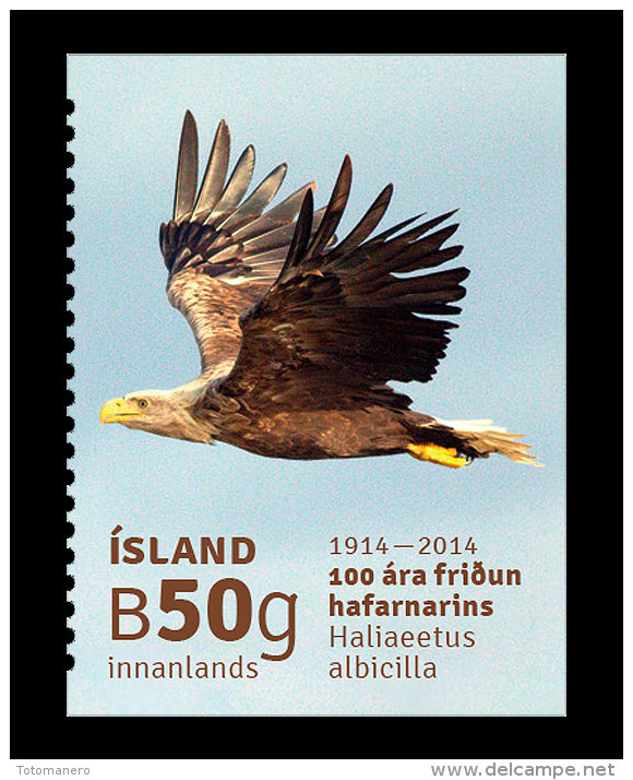 ICELAND/Island 2014, The White-Tailed Eagle** - Unused Stamps