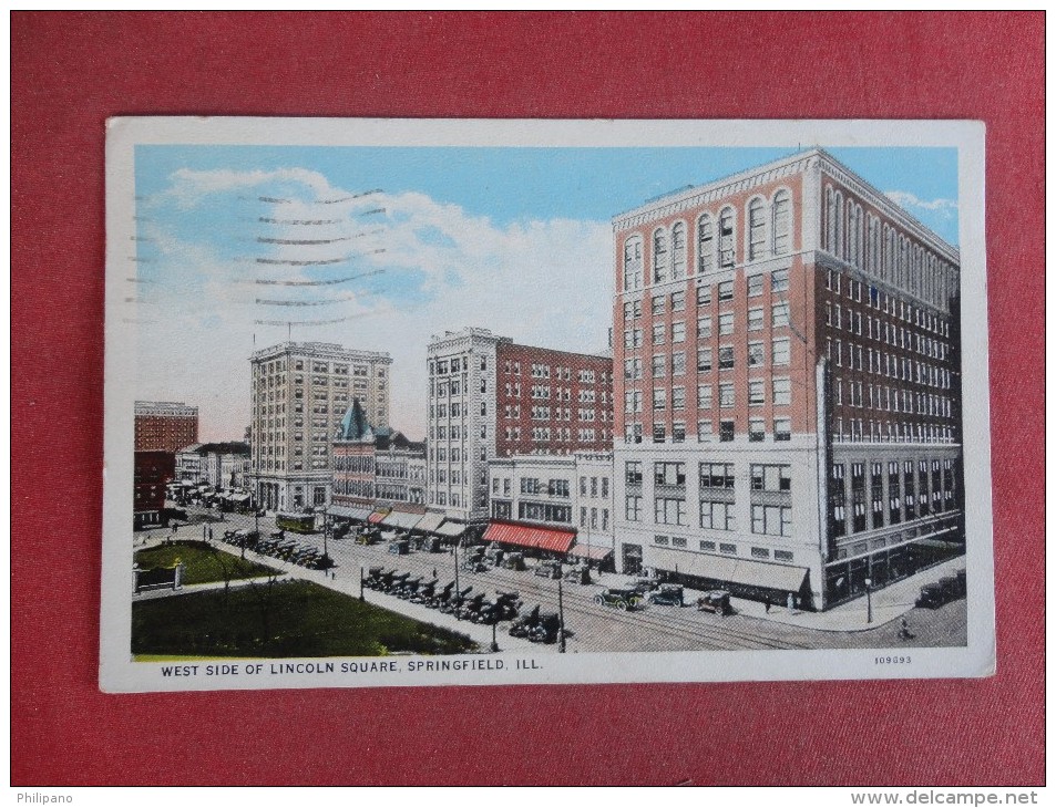 Springfield – Illinois West Side Of Lincoln Square       Ref 1502 - Springfield – Illinois