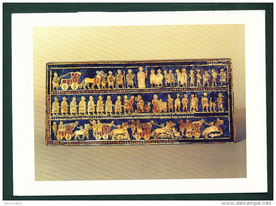 AUSTRALIA  -  National Gallery  The Sumerian Standard Of Ur Postcard Mailed To The UK As Scans - Canberra (ACT)