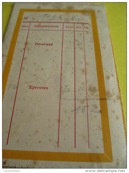 Enveloppes De Négatifs Et Tirages/Kodak/Général Velox/Vers 1930 - 1950      ENT12 - Sonstige & Ohne Zuordnung
