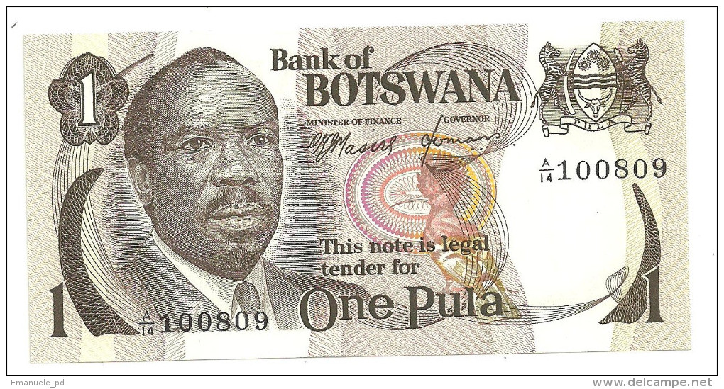 Botswana 1 Pula 1976 UNC  .S. - Botswana