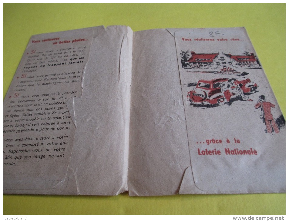 Enveloppes De Négatifs Et Tirages/Loterie Nationale /Histoire De La Photographie /Vers 1930 - 1950      ENT25 - Other & Unclassified