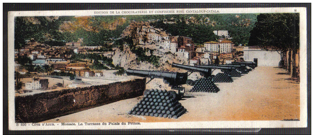 CC400 - CARTE PANORAMIQUE CHOCOLAT CANTALOUP CATALA  - MONACO TERRASSE DU PALAIS DU PRINCE - Other & Unclassified