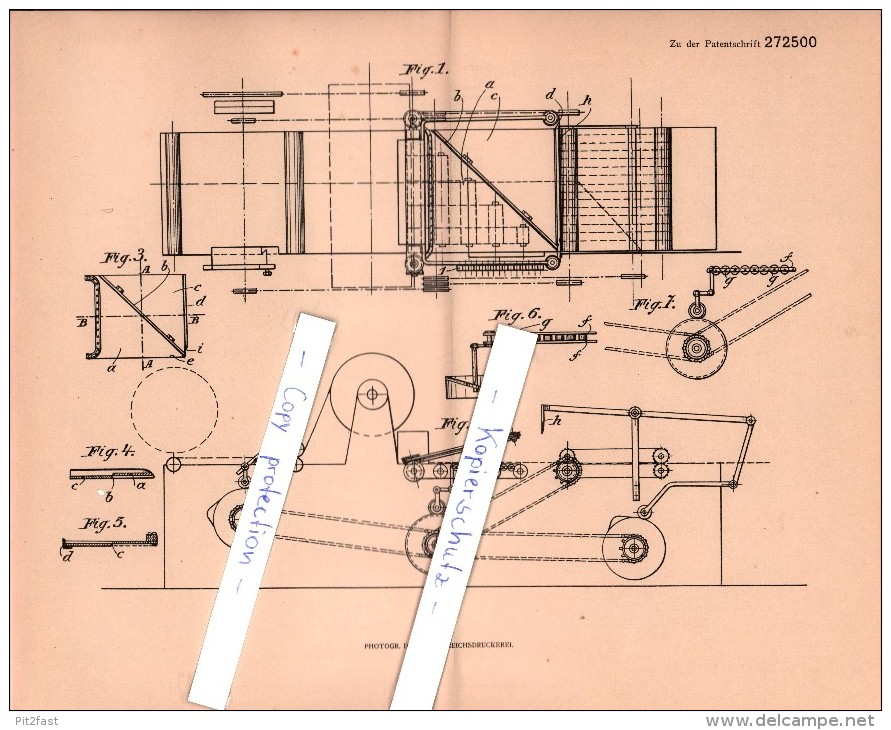 Original Patent - Emile Daneau In Rhisnes B. Namur , 1912 , Spitztütenmaschine , Maschinenbau !!! - Namur