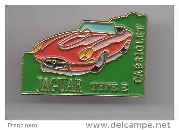 Pin's Voiture / Jaguar Cabriolet Type E - Jaguar