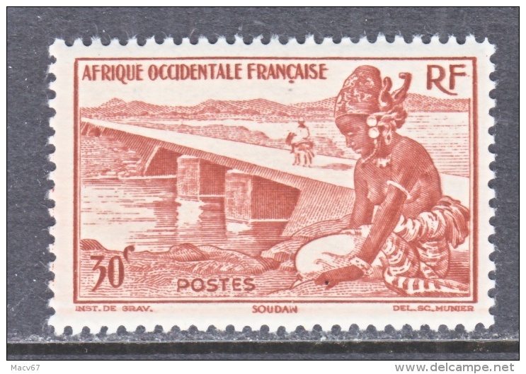 A.O.F.  37   * - Unused Stamps