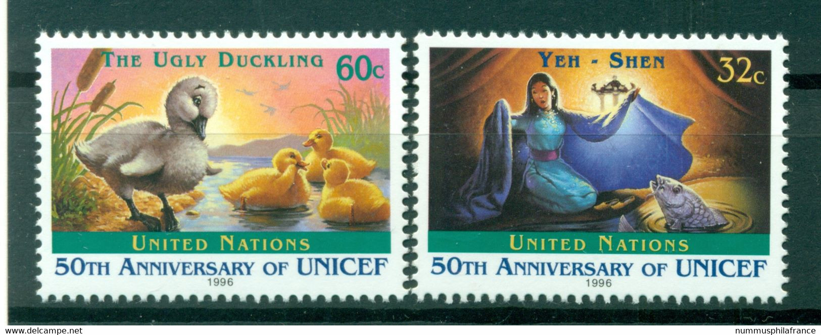 Nations Unies New York 1996 - Michel N. 720/21 -  50e Anniversaire De L'UNICEF - Ongebruikt