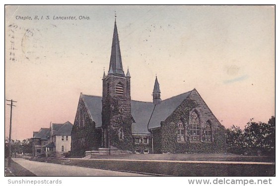 Chple B I S Lancaster Ohio 1912 - Andere & Zonder Classificatie