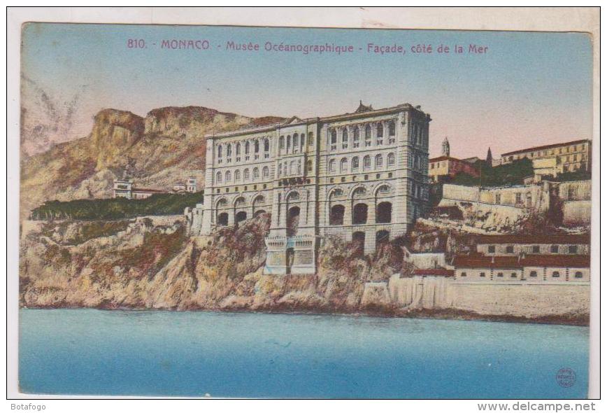 CPA MONACO MUSEE OCEANOGRAPHIQUE En 1920!!! - Oceanografisch Museum