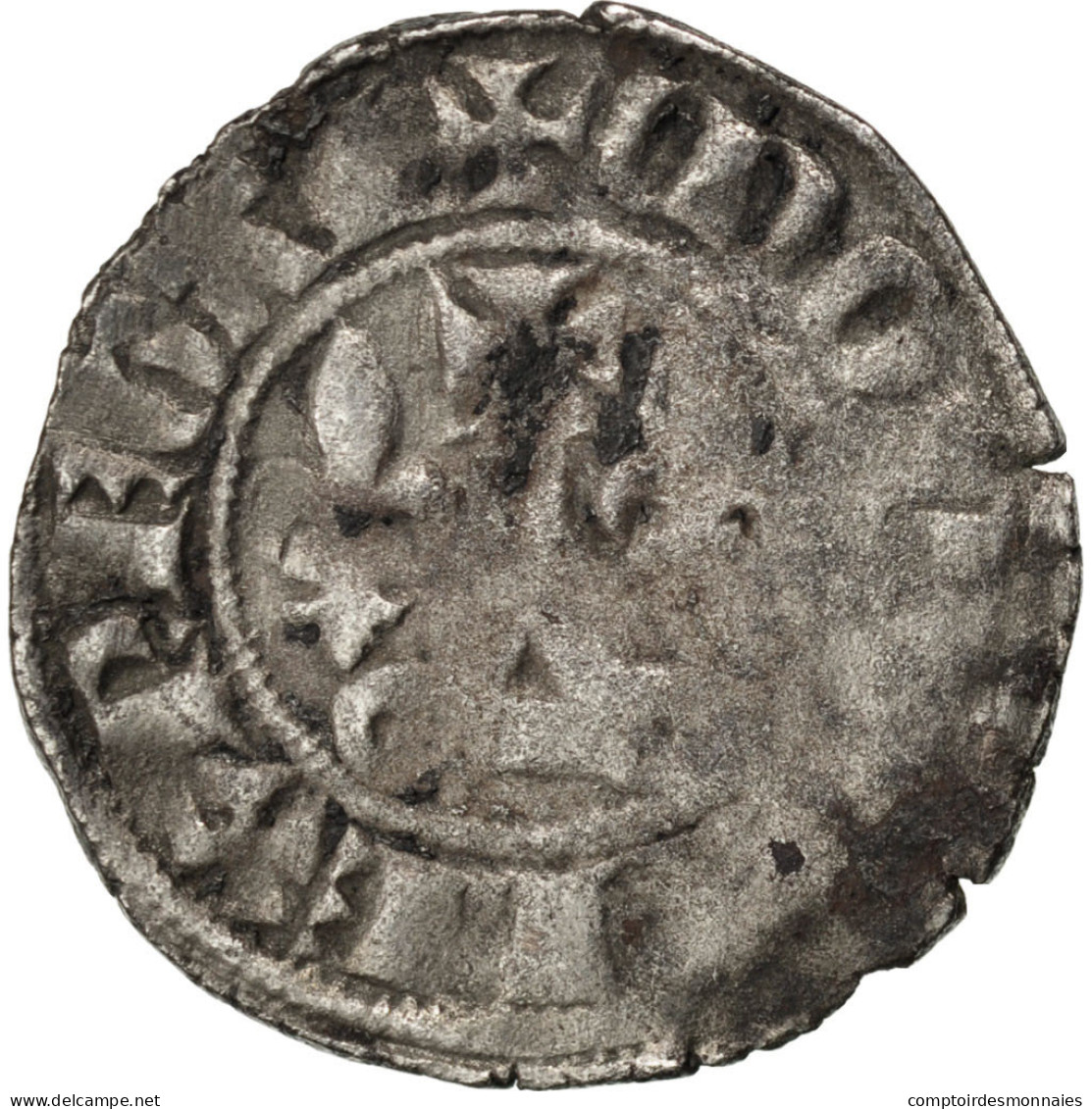 Monnaie, France, Double Tournois, TB+, Billon, Duplessy:229var - 1285-1314 Philipp IV Der Schöne