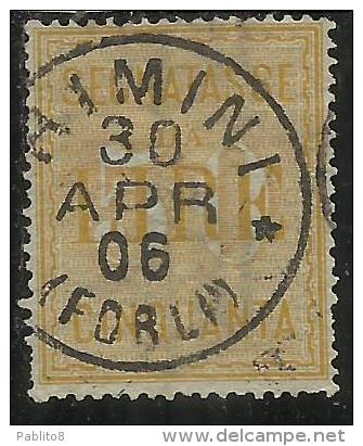 ITALIA REGNO ITALY KINGDOM 1903 SEGNATASSE TAXES DUE TASSE CIFRA NUMERAL TIPO 1884 LIRE 50  USATO USED - Strafport