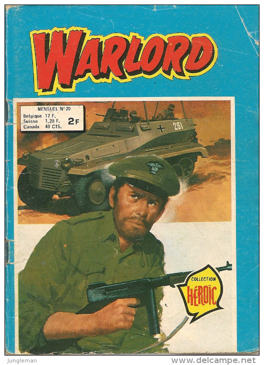 Warlord N° 20 - Editions Arédit à Tourcoing - Avec Récits De Guerre - Avril 1978 - BE - Arédit & Artima