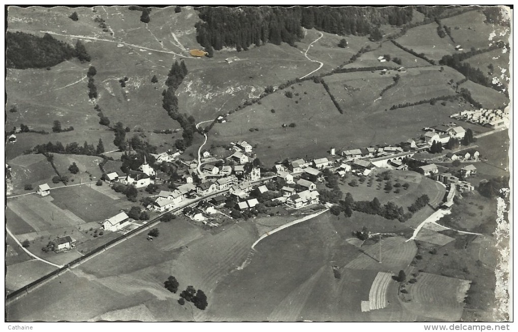 SUISSE . NEIRIVUE . . VUE AERIENNE DU VILLAGE - Neirivue