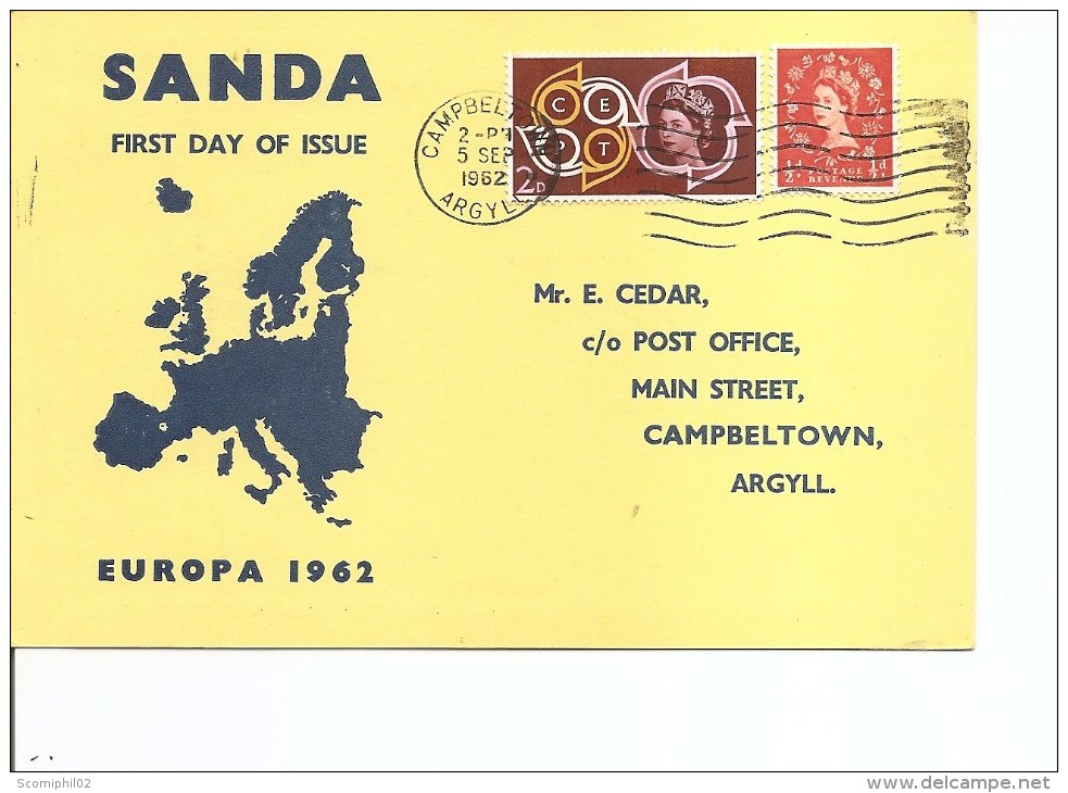 Grande-Bretagne -Sanda Island ( Carte De 1962 En Premier Jour Avec BF Non Dentelé à Voir) - Local Issues