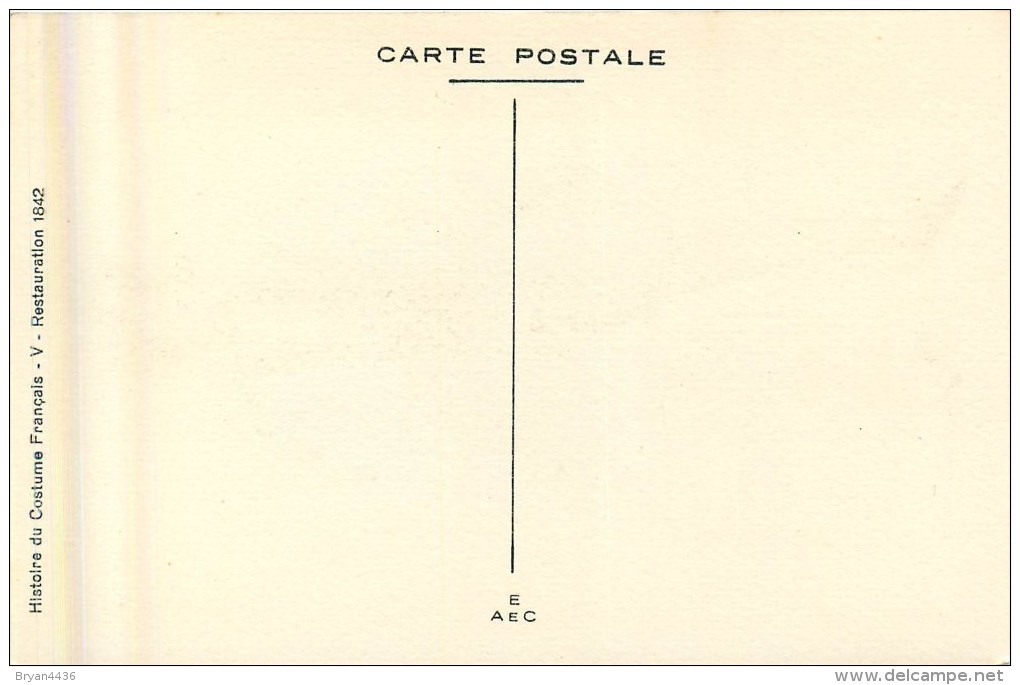 Rouillier - Illustrateur - Thème; La Mode - Histoire Du Costume - ** Restauration - 1842 ** -  Cpa En Très Bon état. - Rouillier